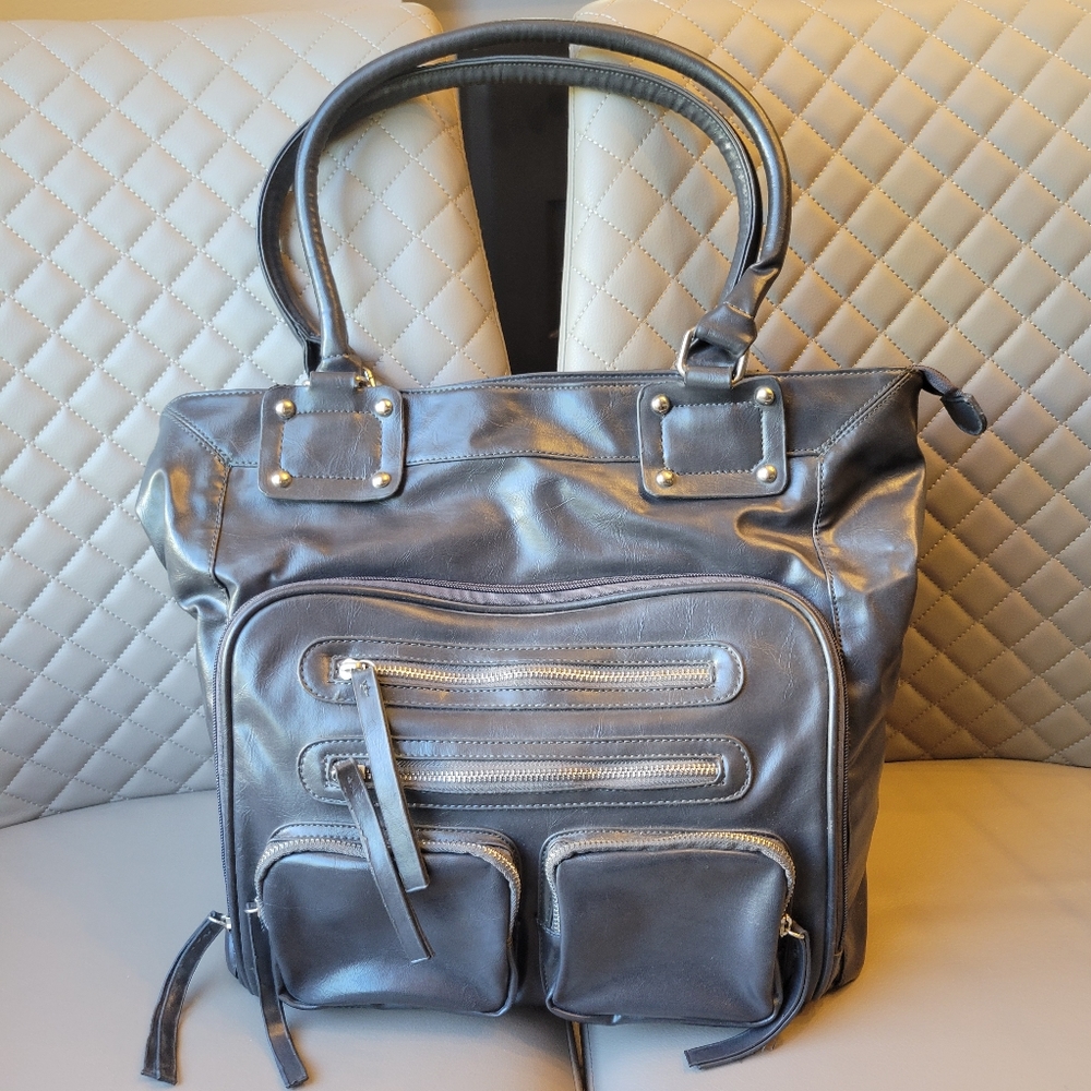 Big gray purse
